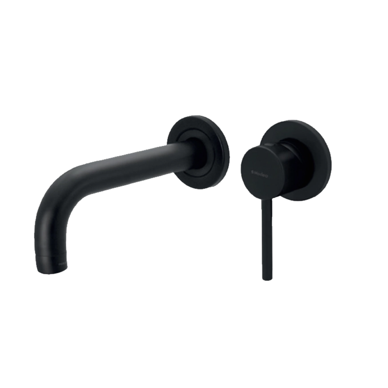 Εντοιχισμένη μπαταρία νιπτήρος Black matt Etna Minimal 08510 - Modea