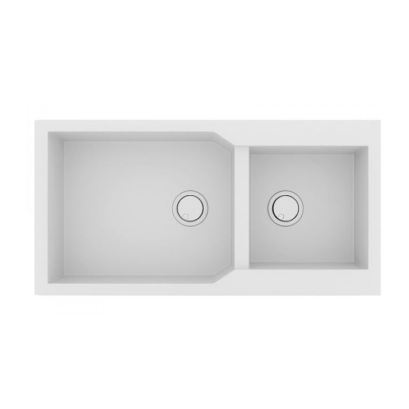 Νεροχύτης γρανίτη Bianco Sanitec - Ultra Granite 803 98x50