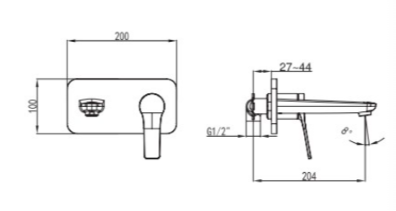 Εντοιχισμένη μπαταρία νιπτήρος Karag - Andare - Image 3