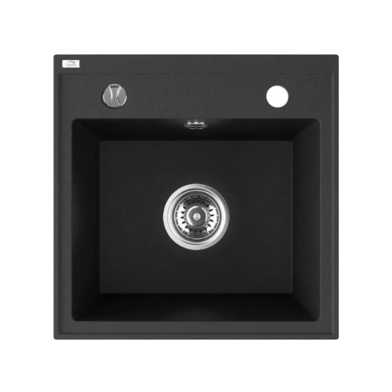 Νεροχύτης γρανίτη Black Trzynastka 44x44 - Laveo