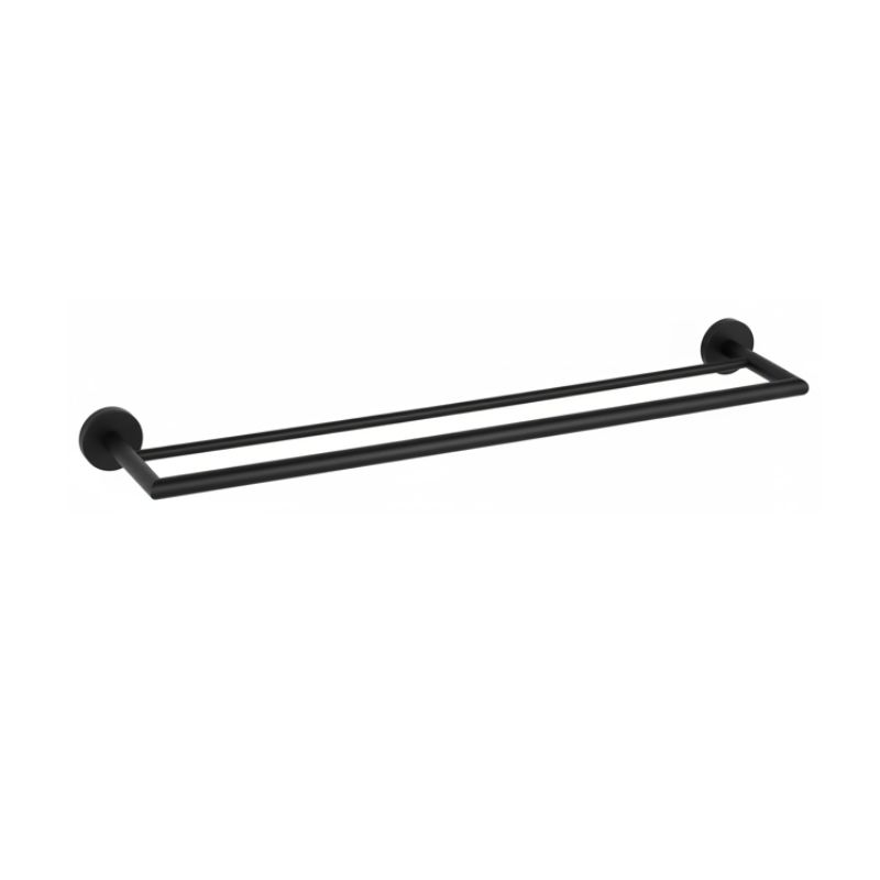 Πετσετοθήκη διπλή Black matt Loft - Bronze art