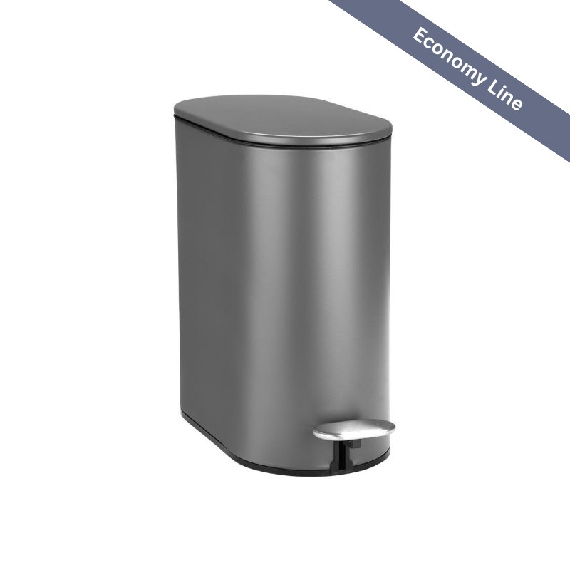 Χαρτοδοχείο Slim 5lt Grey - Estia