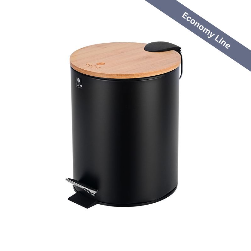 Χαρτοδοχείο Bamboo 5lt Black - Estia