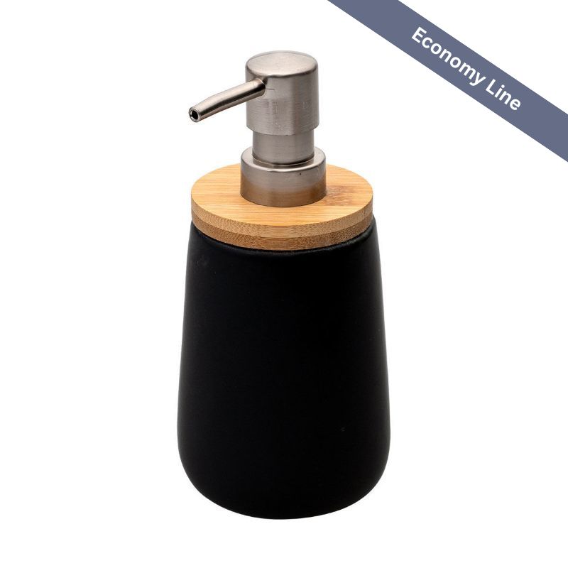 Dispenser Bamboo Essentials Black - Estia