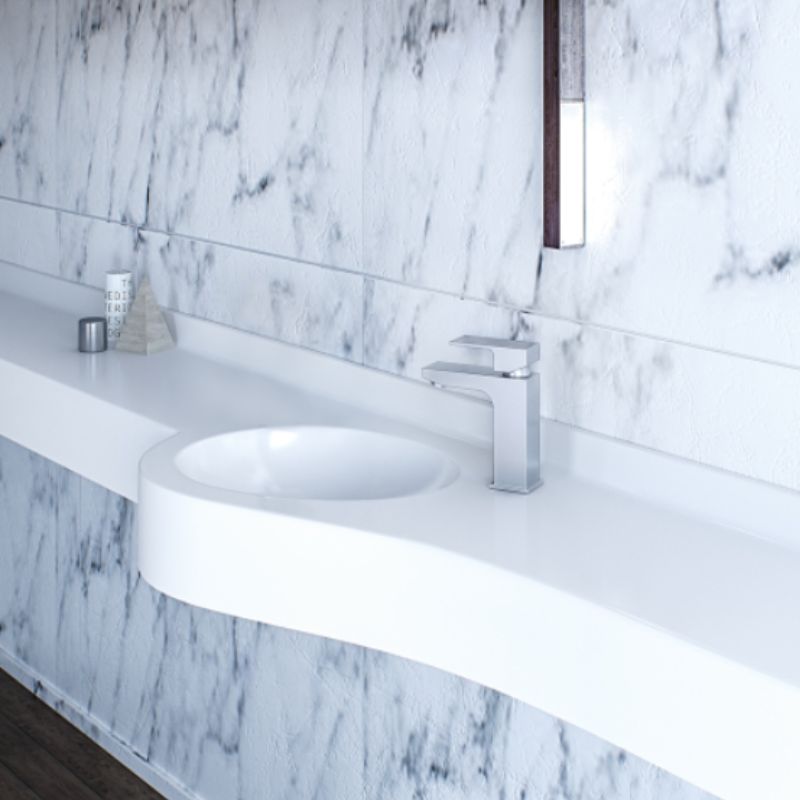 Πάγκος με νιπτήρα MONOBLOC 704 Front wave single