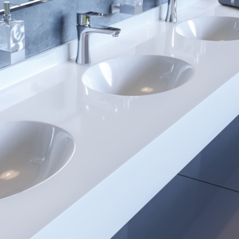 Πάγκος με νιπτήρα MONOBLOC 713 Elliptical