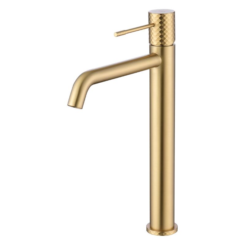 Μπαταρία νιπτήρος ψηλή Gold matt PVD Genova - Imex