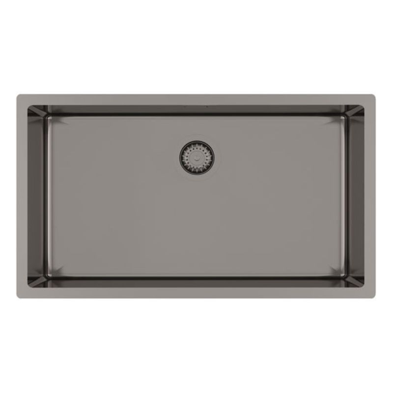 Νεροχύτης ανοξείδωτος υποκαθήμενος Nova100B Graphite PVD 79x45 - Helika