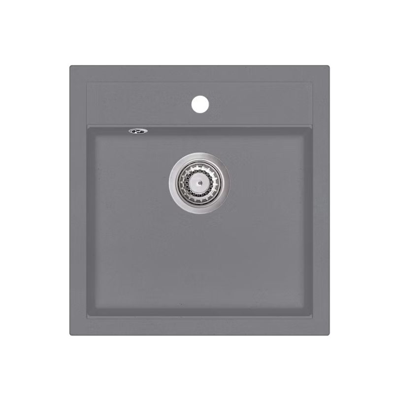 Νεροχύτης γρανίτη Alumetallic Tesa 49x51 - Helika