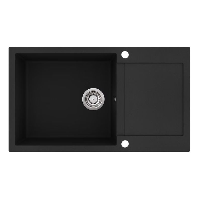 Νεροχύτης γρανίτη Black metallic Tesa 86x50 - Helika