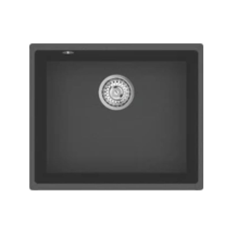 Νεροχύτης γρανίτη υποκαθήμενος Black metallic Vera 52x43 - Helika