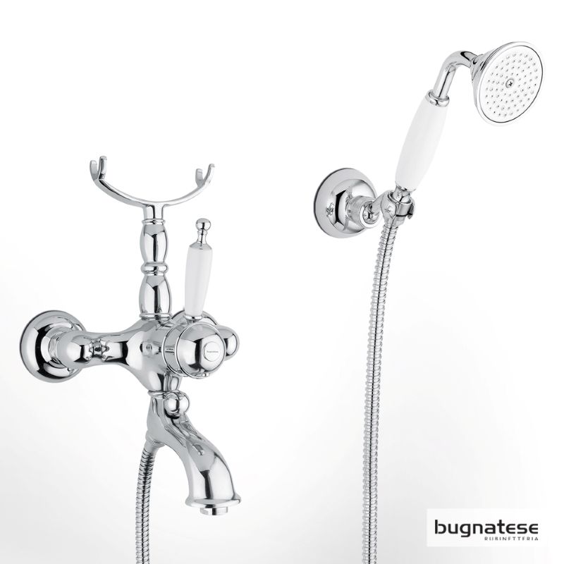 Μπαταρία λουτρού retro Chrome Oxford - Bugnatese