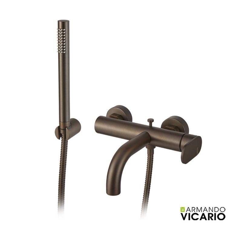 Μπαταρία λουτρού Tuscany brass Slim - Vicario