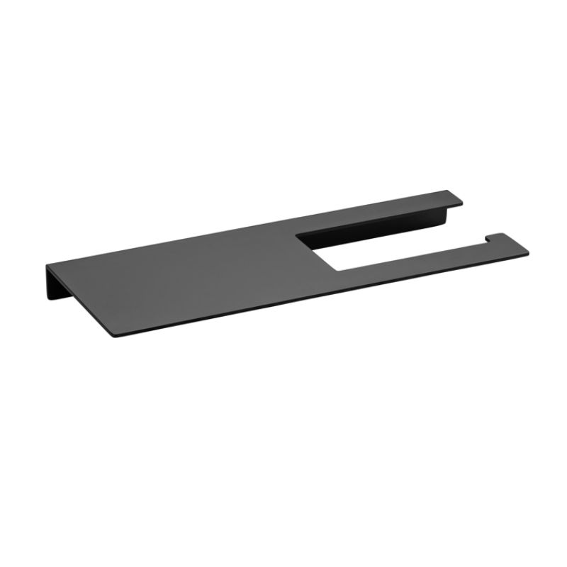 Χαρτοθήκη με ράφι Black matt Shelfy - Bronze art