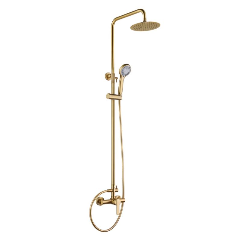 Στήλη ντουζ με μπαταρία Gold matt PVD Roma - Imex