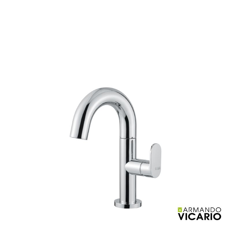 Μπαταρία νιπτήρος χαμηλή Chrome Slim - Vicario