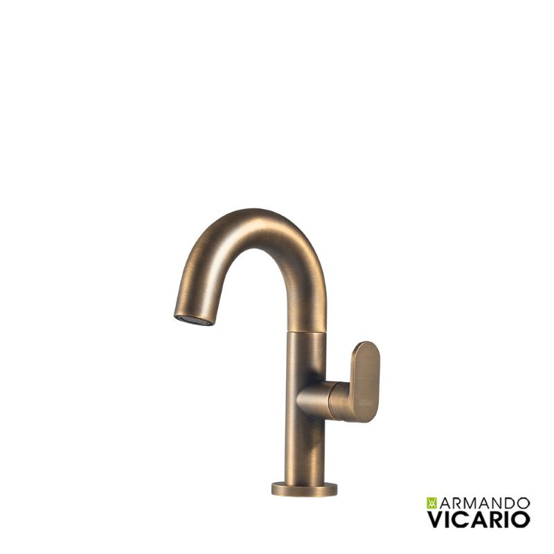 Μπαταρία νιπτήρος χαμηλή Antique Brass Slim - Vicario