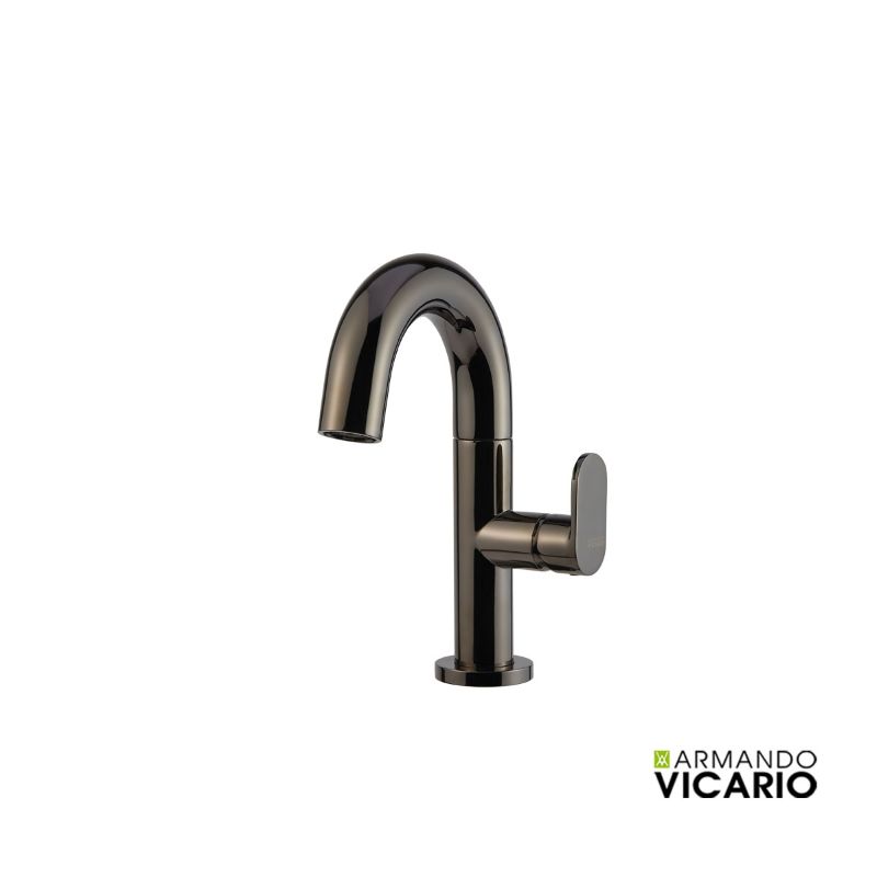 Μπαταρία νιπτήρος χαμηλή Black Chrome Slim - Vicario