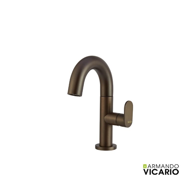 Μπαταρία νιπτήρος χαμηλή Tuscany Brass Slim - Vicario