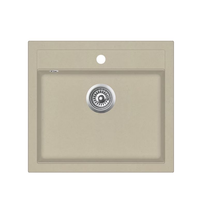 Νεροχύτης γρανίτη Silica Quadro 56.5x51 - Helika