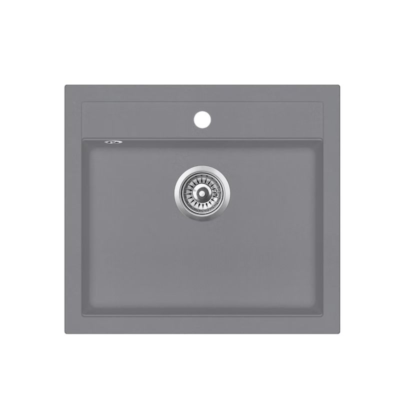 Νεροχύτης γρανίτη Alumetallic Quadro 56.5x51 - Helika