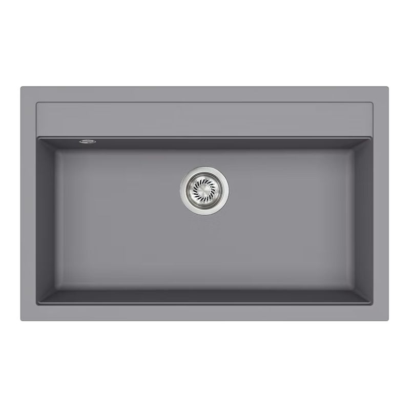 Νεροχύτης γρανίτη Alumetallic Quadro 79x50.5 - Helika