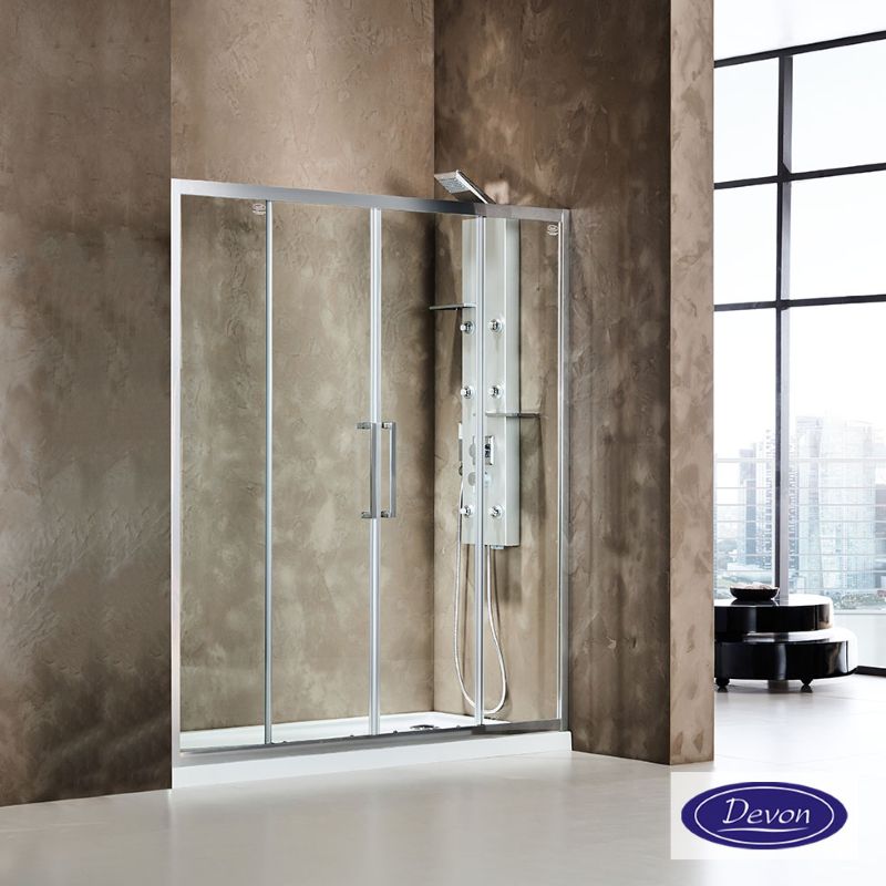 Συρόμενα κρύσταλλα Primus Plus 2+2 Chrome - Devon