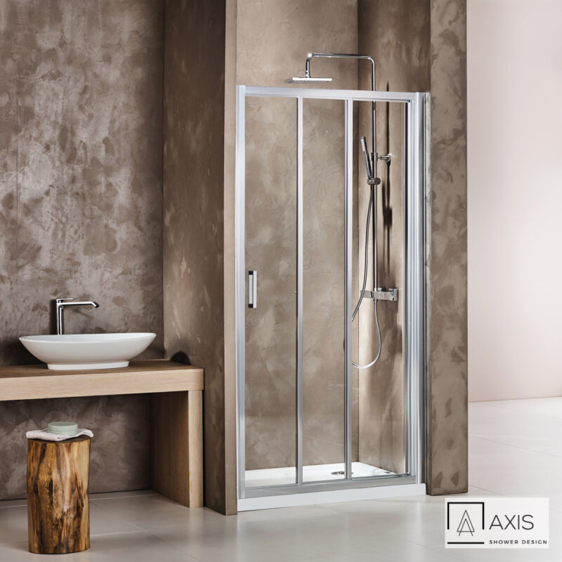 Συρόμενο κρύσταλλο 1+2 Chrome - Axis