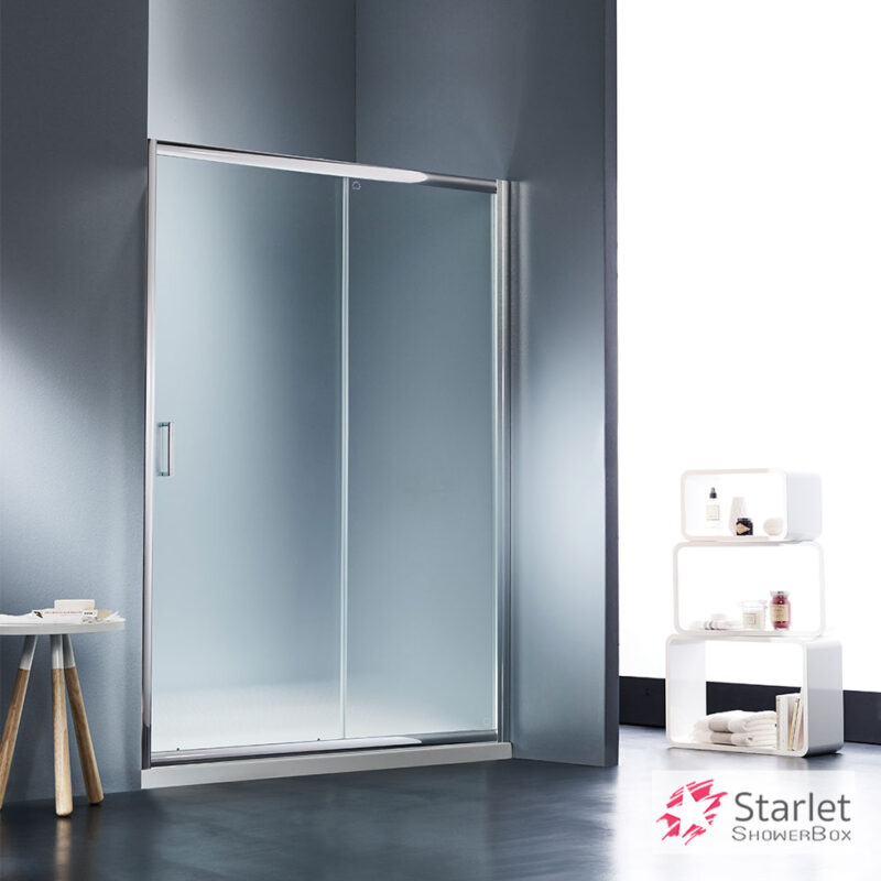 Συρόμενο κρύσταλλο 1+1 Fabric Chrome - Starlet