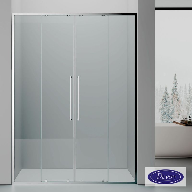 Συρόμενα κρύσταλλα Elli 2+2 Chrome - Devon