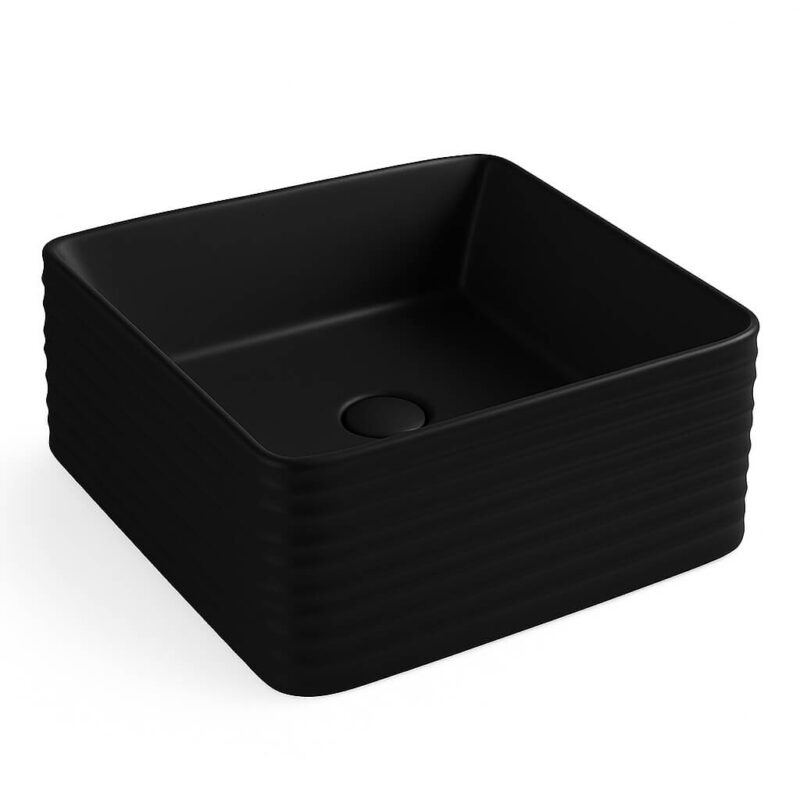 Νιπτήρας Black matt Art 38 x 38 - KSV