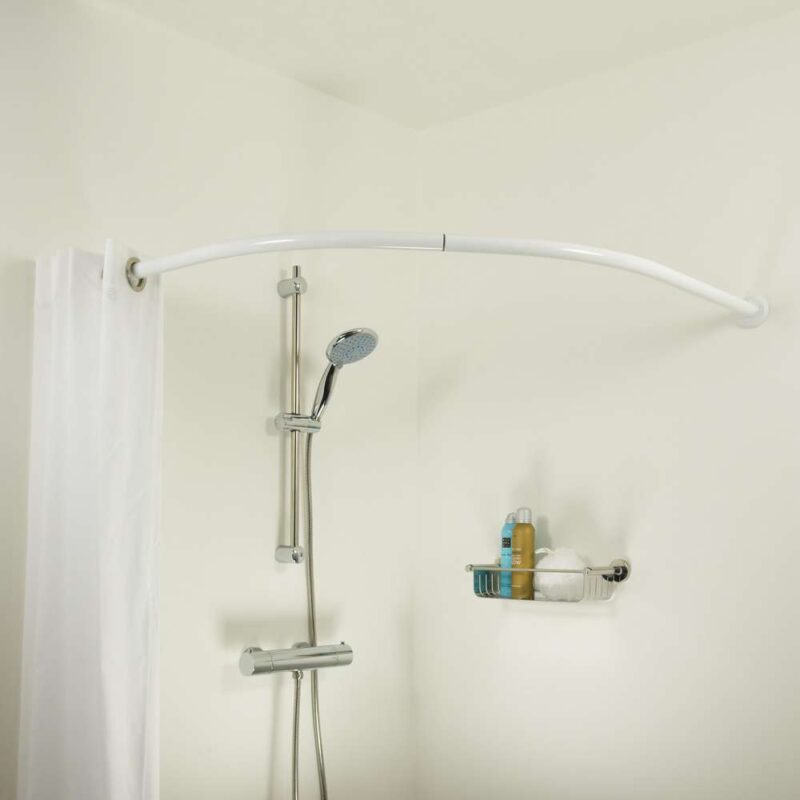 Rondalux white 90x90 βραχίονας μπάνιου γωνιακός Sealskin