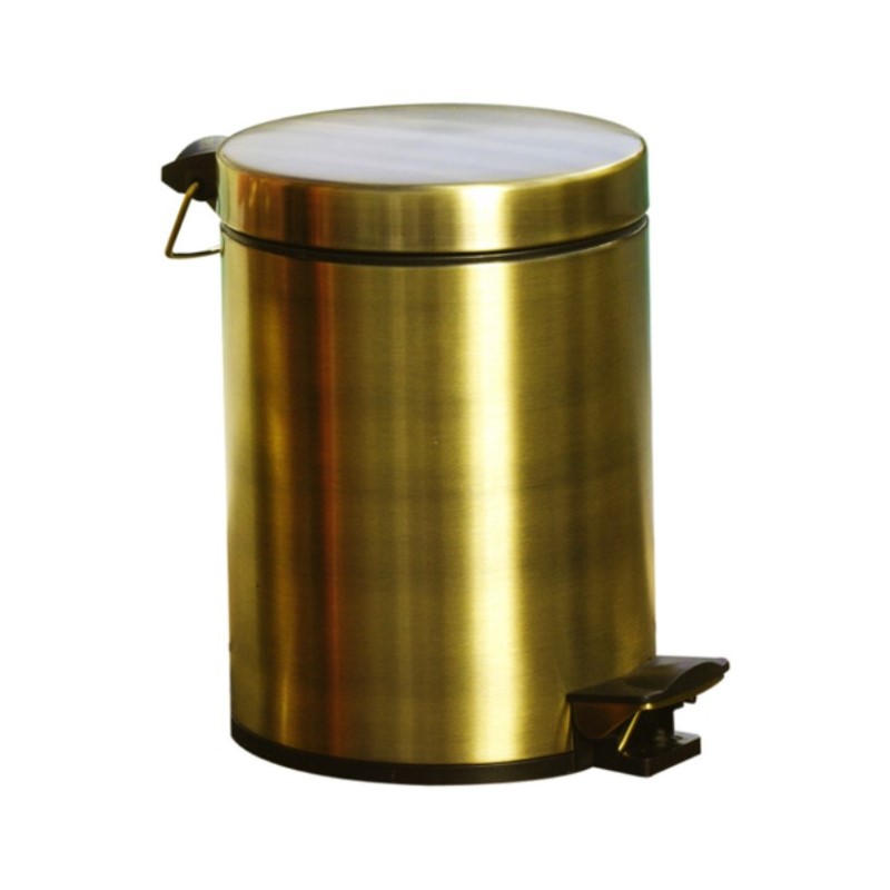 Χαρτοδοχείο Ανοξείδωτο Bronze brushed 5lt 05TT-9 - Bronze art