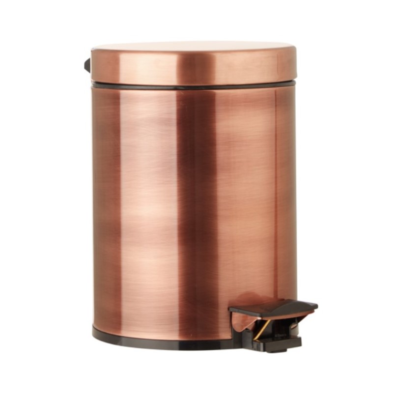 Χαρτοδοχείο Ανοξείδωτο Copper brushed 5lt 05TT-9 - Bronze art