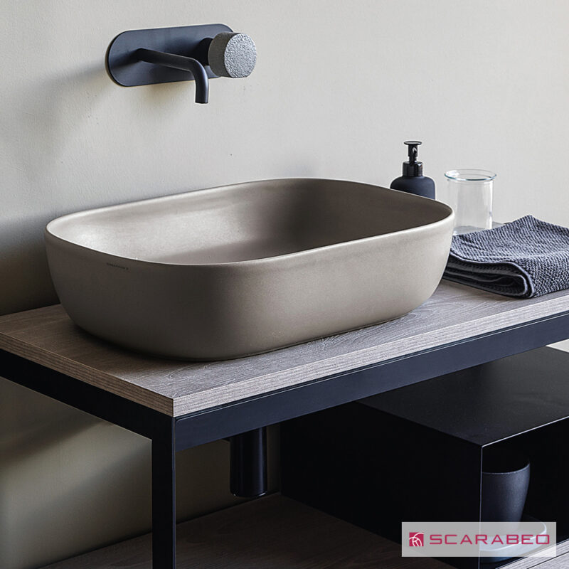 Νιπτήρας Glam 56x39 Sand matt - Scarabeo