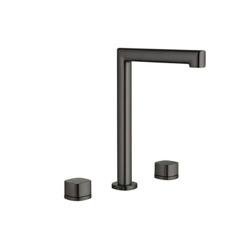 Μπαταρία νιπτήρος ψηλή 3 οπών Gun metal PVD Toscana - Imex