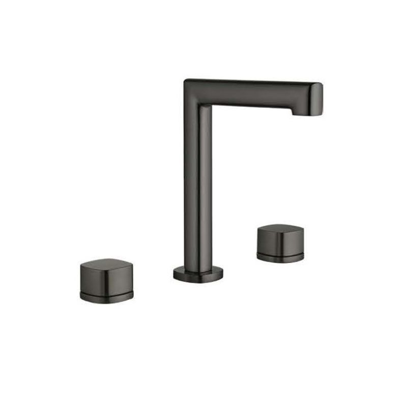 Μπαταρία νιπτήρος μεσαία 3 οπών Gun metal PVD Toscana - Imex