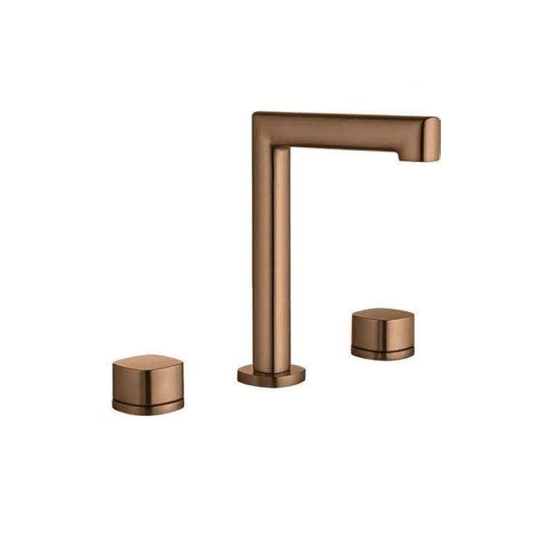 Μπαταρία νιπτήρος μεσαία 3 οπών Copper PVD Toscana - Imex