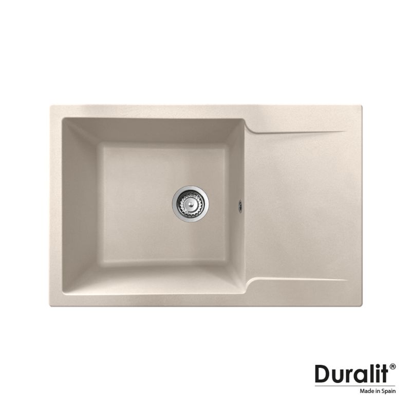 Νεροχύτης συνθετικός Beige 79x50 - Duralit