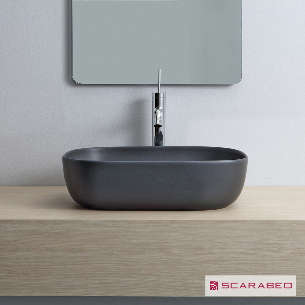 Νιπτήρας Glam 56x39 Ardesia matt - Scarabeo